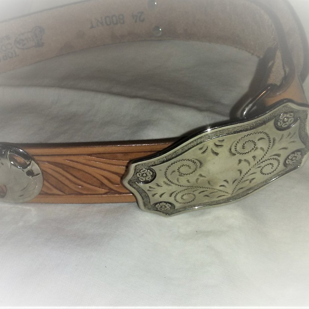 Justin Childs Heart belt buckle with belt